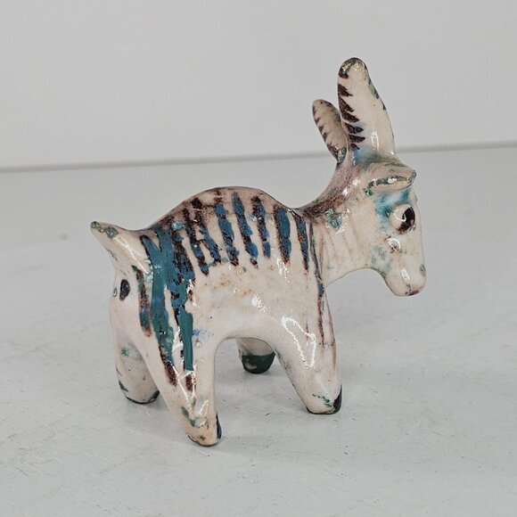 Vintage Gambone Style Handmade Goat Figurine Rustic Collectible Animal Sculpture - Picture 7 of 8